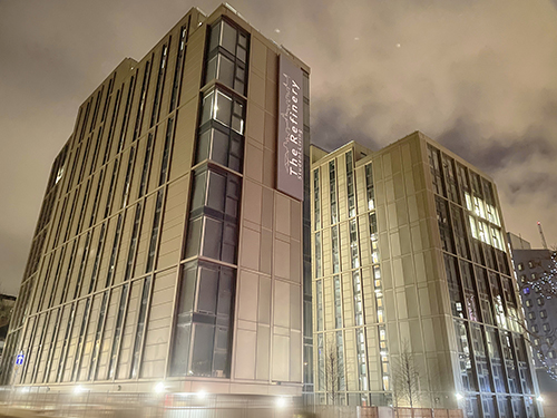 The Refinery purpose built student accommodation in Leeds.