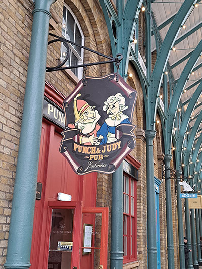 Greene King’s Punch and Judy pub, Covent Garden, London